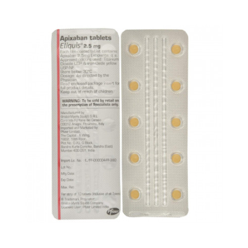 Eliquis 2.5/5 mg comprimés